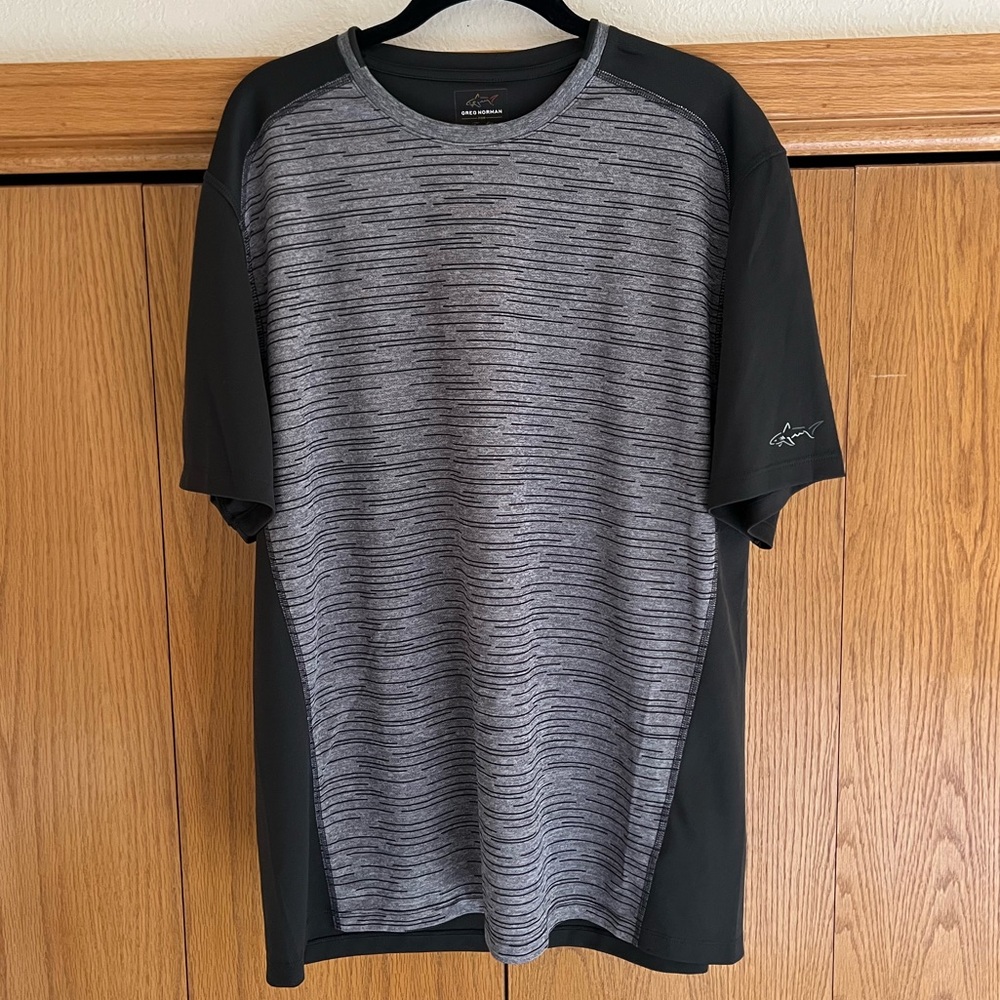 Greg Norman Gray Performance T-Shirt Men’s Size Large